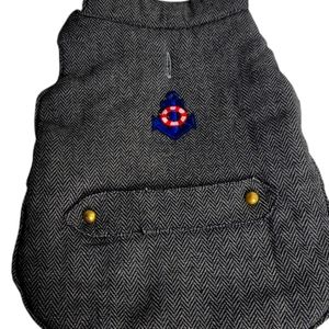 CUTE GRAY DOG COAT SIZE M